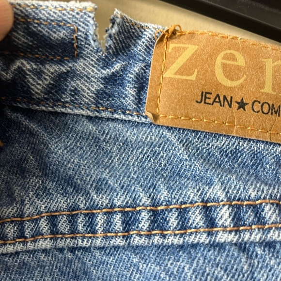 Vintage Zena High Rise Mom Jeans 90s Y2K Classic Blue Denim Straight Leg SZ 14 - Picture 10 of 11